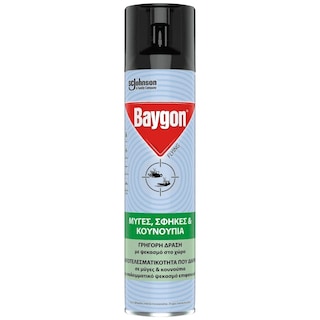 BAYGON | Εντομοκτόνο Flying Ιπτάμενα Έντομα 300ml