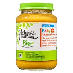 NATURES PROMISE BIO | Παιδική Τροφή Bio Πουρές Λαχανικών με Κοτόπουλο 190g