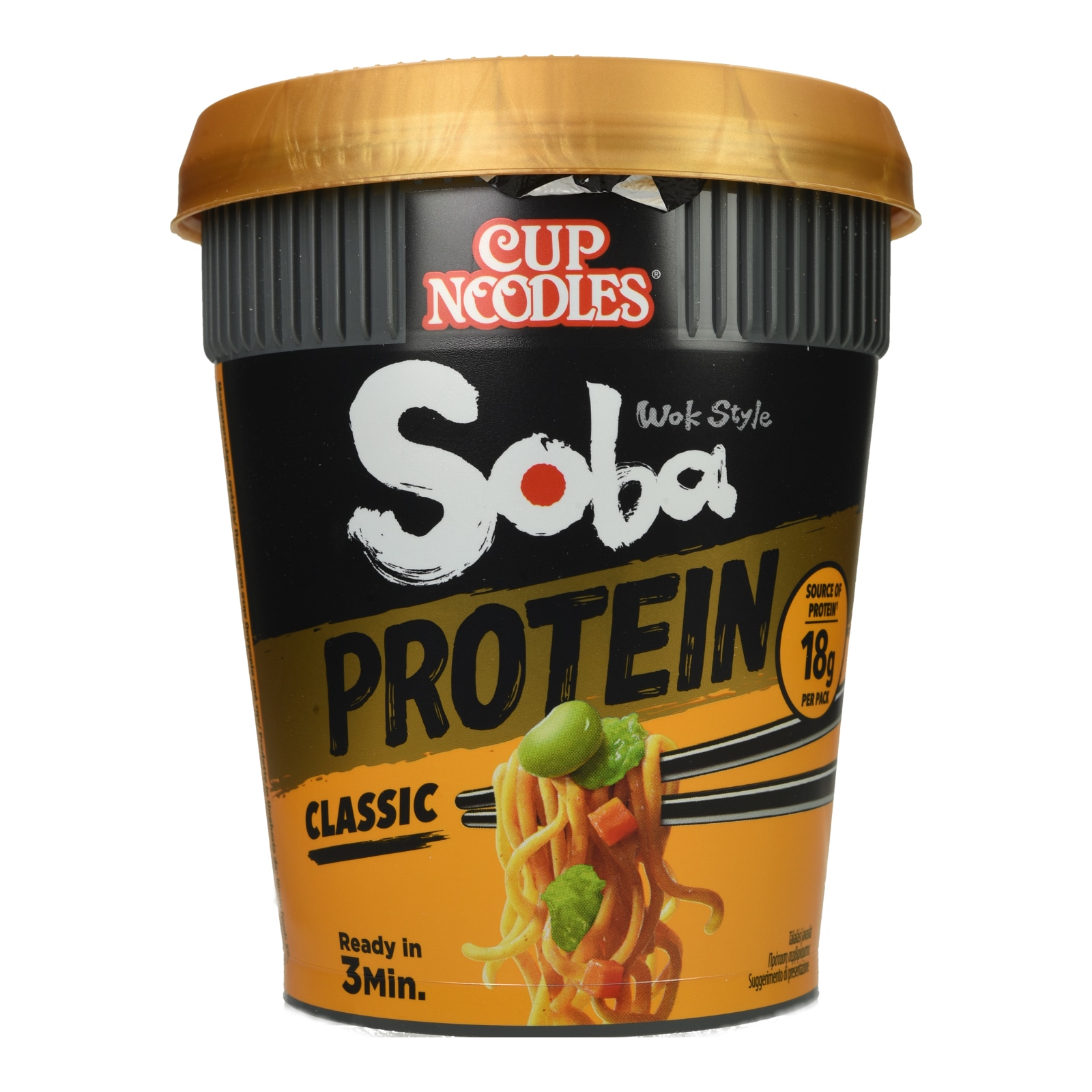 Noodles Cup Soba Protein Κλασικό 92g