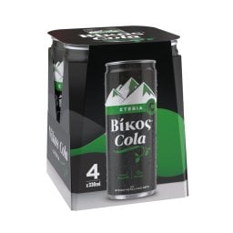 Αναψυκτικό Cola Στέβια Κουτί 4x330ml