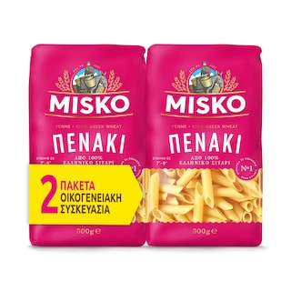 MISKO | Μακαρόνι Πενάκι 2x500g