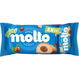 MOLTO | Κρουασάν Μίνι Πραλίνα Φουντουκιού 5x50g