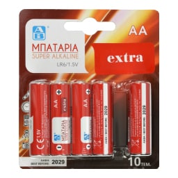 ΑΒ | Μπαταρίες Αλκαλικές Super ΑΑ 10 Τεμάχια