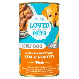 LOVED BY PETS | Σκυλοτροφή Μοσχάρι και Πουλερικά σε Σάλτσα 1.24kg
