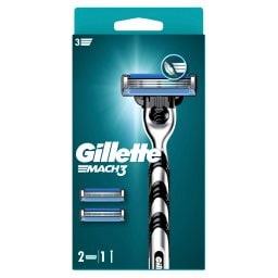 GILLETTE | Ξυριστική Μηχανή Mach3 + 2 Ανταλλακτικά 1 Τεμάχιο