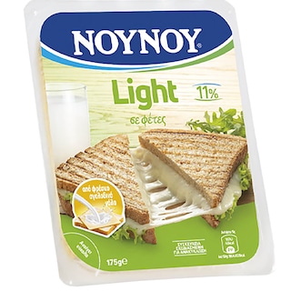 ΝΟΥΝΟΥ | Τυρί Light 11% Λιπαρά Φέτες