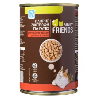 FAMILY FRIENDS | Γατοτροφή Βοδινό Συκώτι 400g