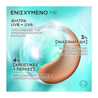 L'OREAL | Κρέμα Προσώπου Bright Reveal Medium με Χρώμα SPF50 50ml