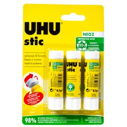 UHU | Κόλλα Stick 3x8.2g