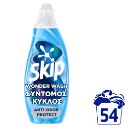 SKIP | Yγρό Πλυντηρίου Ρούχων Wonder Wash Anti Odor Protect 54 Μεζούρες