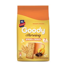 ΑΛΛΑΤΙΝΗ | GOODY | Μπισκότα Goody Morning Βερίκοκο Σοκολάτα 160g