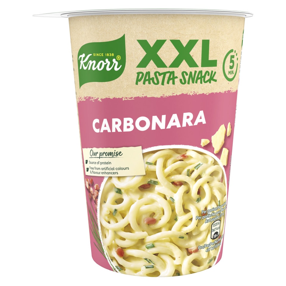 KNORR Pasta Snack Pot Carbonara XXL 92g