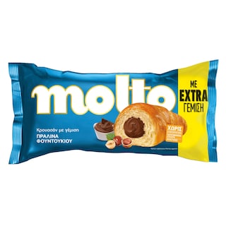 MOLTO | Κρουασάν Πραλίνα Φουντουκιού 98g