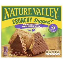 NATURE VALLEY | Μπισκότα Βρώμης Crunchy Dipped Σοκολάτα Γάλακτος 8x20g