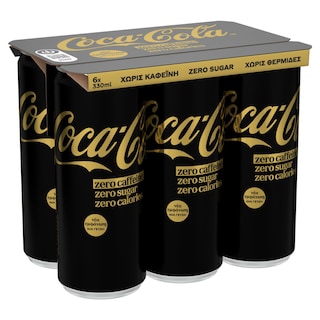 COCA COLA | ZERO | Soft Drink Zero Caffeine Free 6x330ml