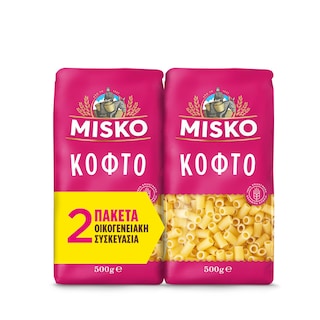 MISKO | Μακαρόνι Κοφτό 2x500g