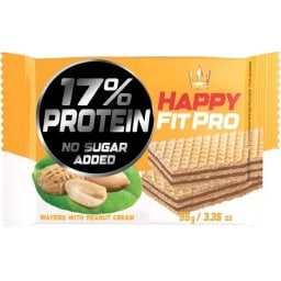 HAPPY FIT | Γκοφρέτα Happy Fit Pro Protein Φιστίκι 95g
