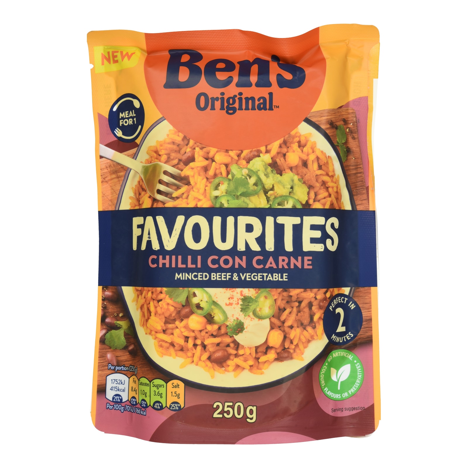 BEN'S Ρύζι Favourites Chilli Con Carne 250g