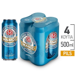 ΜΑΜΟΣ | Μπύρα Pilsner Κουτί 4x500ml