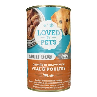 LOVED BY PETS | Σκυλοτροφή Μοσχάρι και Πουλερικά σε Σάλτσα 1.24kg