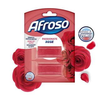 AFROSO | Καθαριστικό Block Τουαλέτας Passionate Rose 2x40g