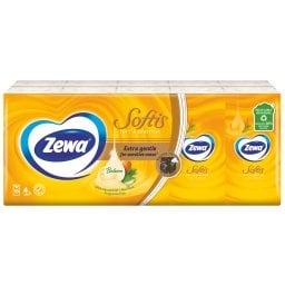 ZEWA | Χαρτομάντηλα Τσέπης Soft & Sensitive 10 Τεμάχια