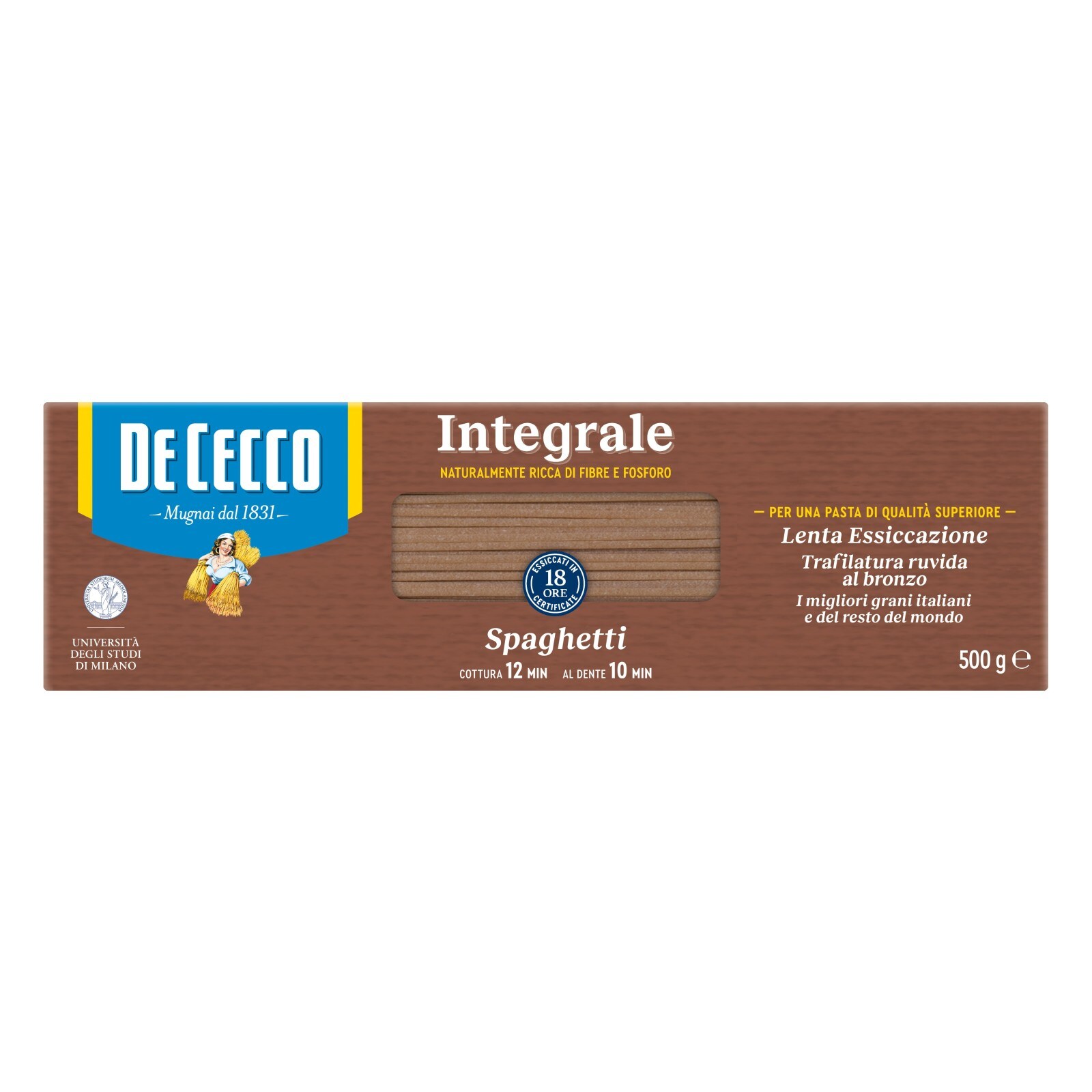 DE CECCO Σπαγγέτι Νο12 Ολικής Άλεσης 500g