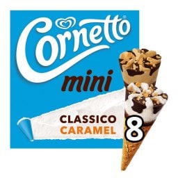 CORNETTO | Παγωτό Πύραυλος Μίνι Κλασικό & Καραμέλα 8x36g