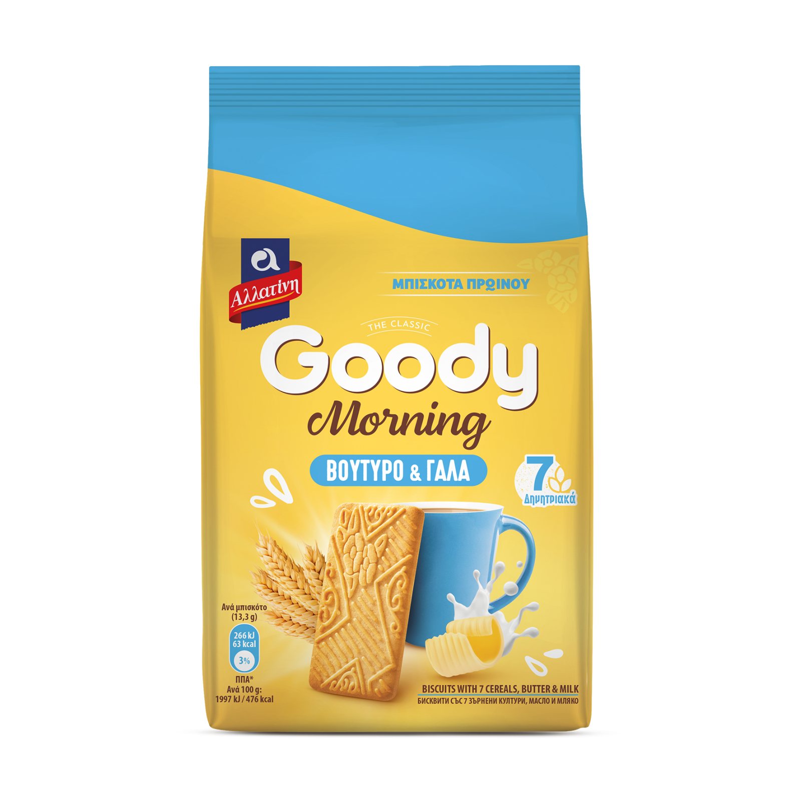 Μπισκότα Goody Morning Βούτυρο και Γάλα 160g