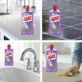 AJAX | Υγρό Καθαρισμού Ultra Λεβάντα 2x1lt 80% στο 2o