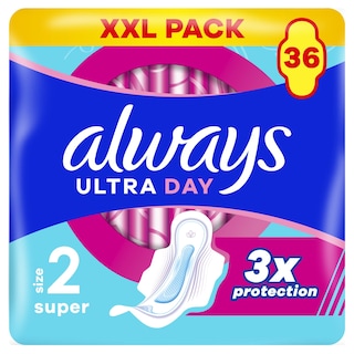 ALWAYS | Σερβιέτες Ultra Day Long Plus 36 Τεμάχια