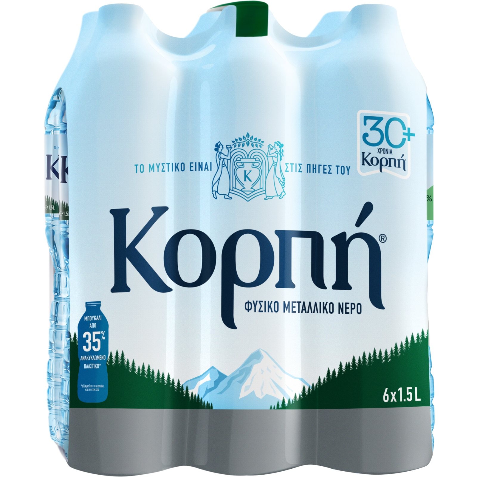 ΚΟΡΠΗ Νερό Φυσικό Μεταλλικό 6x1,5lt