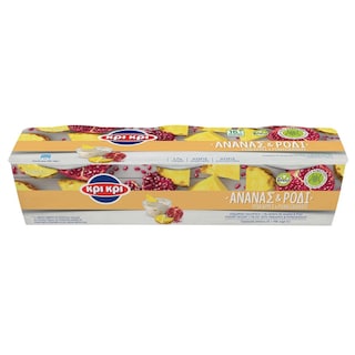 ΚΡΙ ΚΡΙ | Επιδόρπιο Γιαουρτιού Ανανάς Ρόδι 3x180g