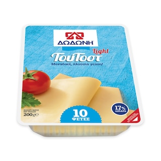ΔΩΔΩΝΗ | Τυρί Ημίσκληρο ΤουΤοστ Light Φέτες 200g