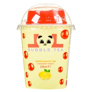 - | Bubble Tea Lemon Black Tea Strawberry 275ml