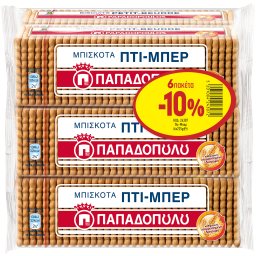 ΠΑΠΑΔΟΠΟΥΛΟΥ | ΜΠΙΣΚΟΤΑ ΠΤΙ ΜΠΕΡ 6X225GR -10%