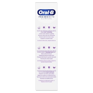 ORAL B | Οδοντόκρεμα 3D Clinical Intensive Whitening 75ml