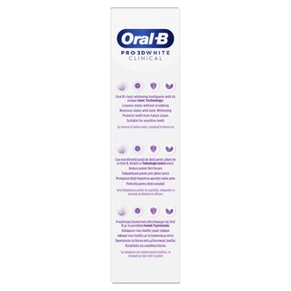 ORAL B | Οδοντόκρεμα 3D Clinical Intensive Whitening 75ml