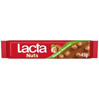 LACTA | Σοκολάτα Γάλακτος Ολόκληρο Φουντούκι 45g