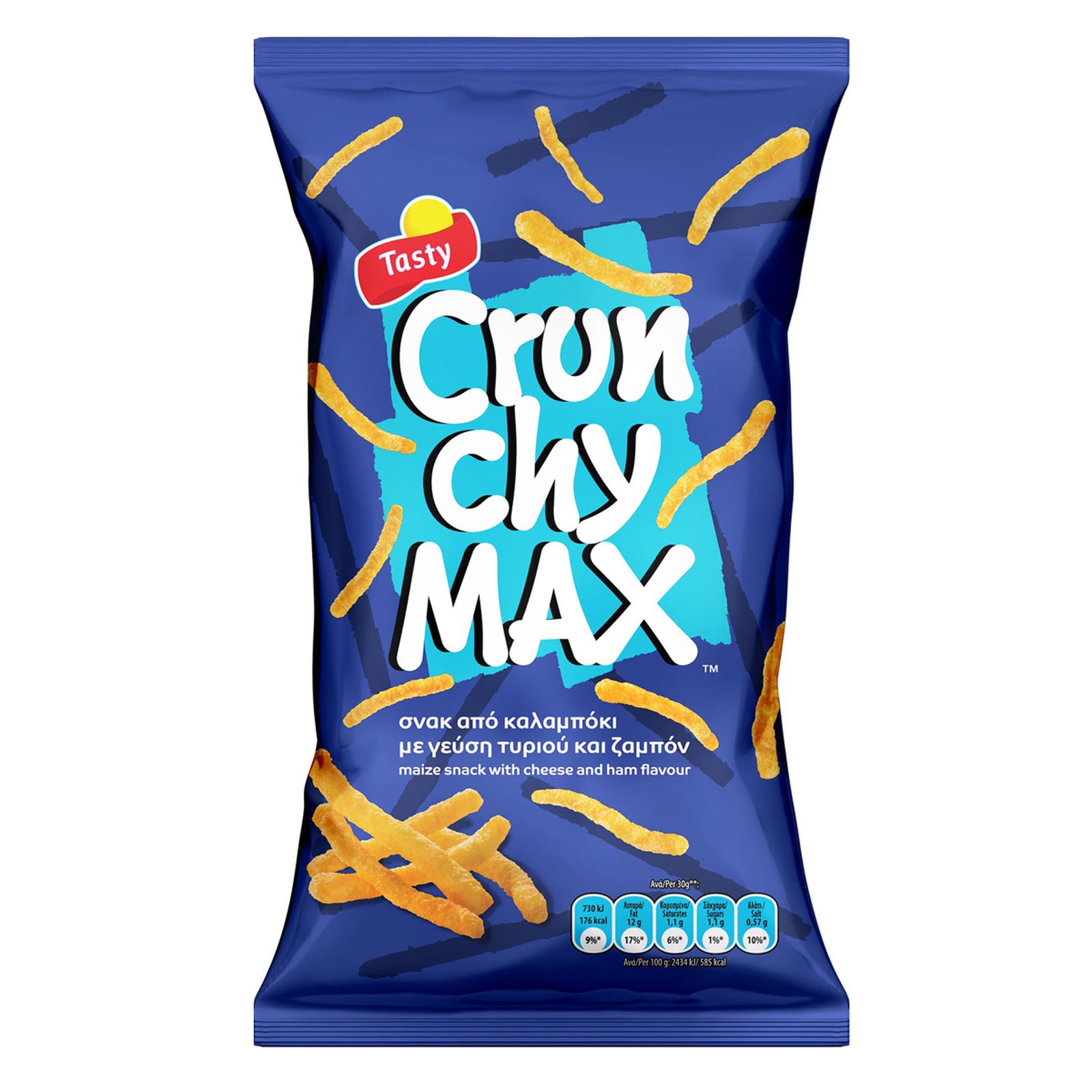 TASTY Σνακ Καλαμποκιού Crunchy Max 100g
