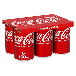 COCA COLA | Αναψυκτικό Cola Κουτί 6 X 150ml