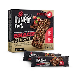 HUNGRYNOT | Μπάρες Πρωτείνης Κόκκινα Φρούτα Σοκολάτα 3x35g