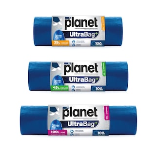 PLANET | Σακούλες Απορριμμάτων UltraBag+ Γίγας 100lt 8 Τεμάχια
