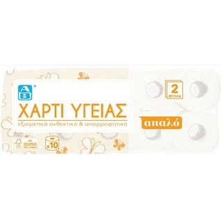Χαρτί Υγείας 2 Φύλλα 10 Ρολά 750g