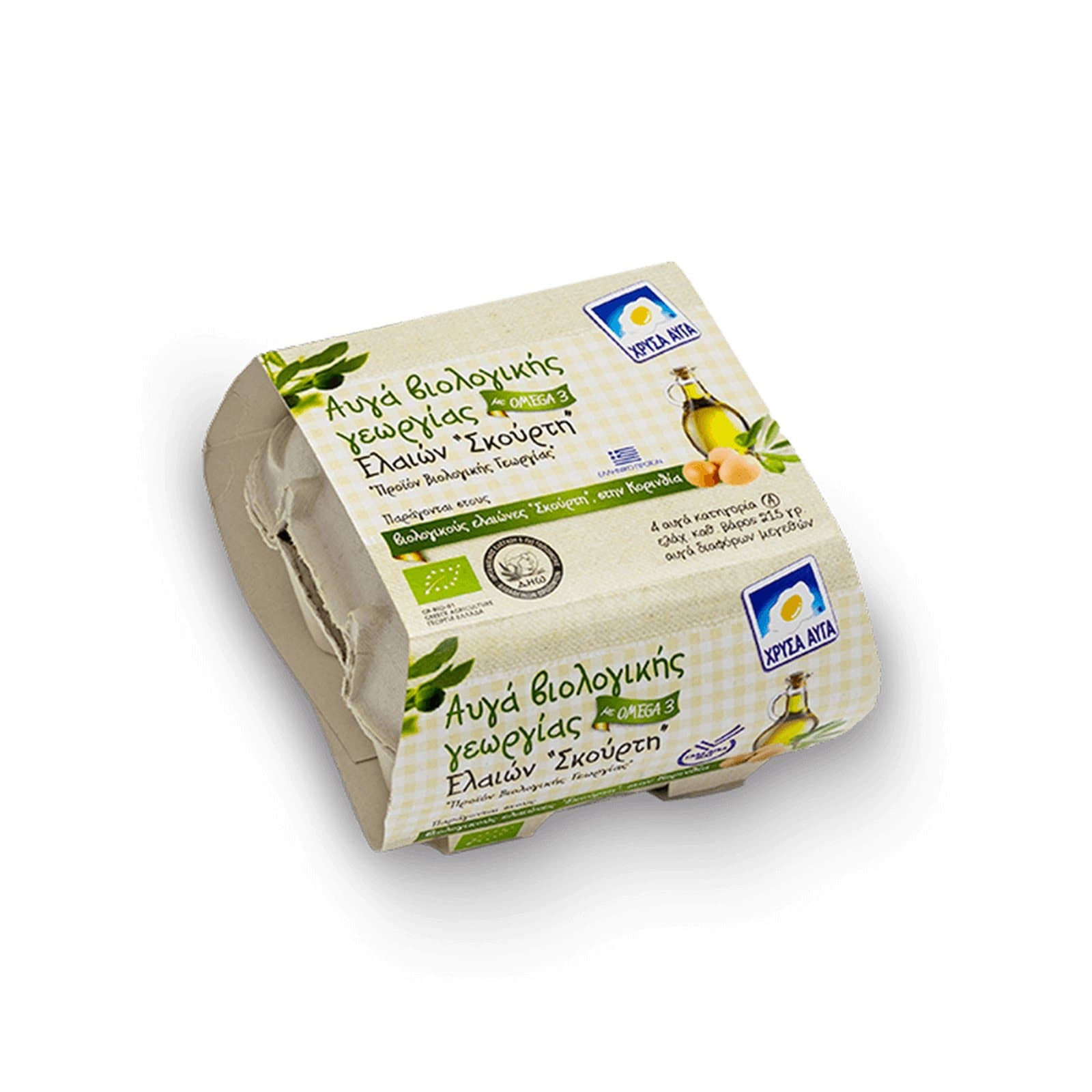 Αυγά Βιολογικά Ελαιών Σκούρτη Ωμέγα 3