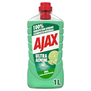 AJAX | ULTRA | Καθαριστικό Πατώματος Ultra Λεμόνι 1lt