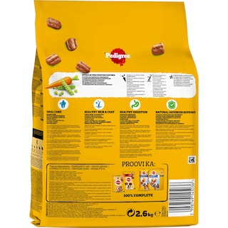 PEDIGREE | Σκυλοτροφή Adult Πουλερικά και Λαχανικά 2.6kg