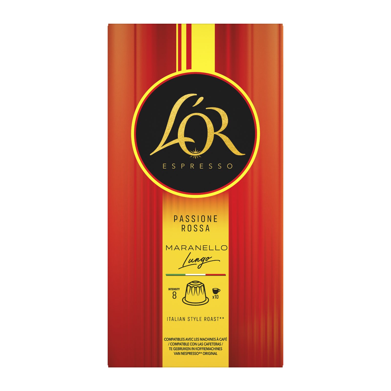 LOR Κάψουλες Καφέ Espresso Maranello Lungo 10x5.2g