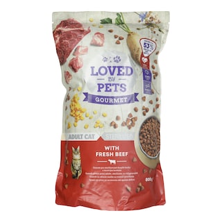 LOVED BY PETS | Γατοτροφή Κοτόπουλο Βοδινό Στειρωμένες Γάτες 800g