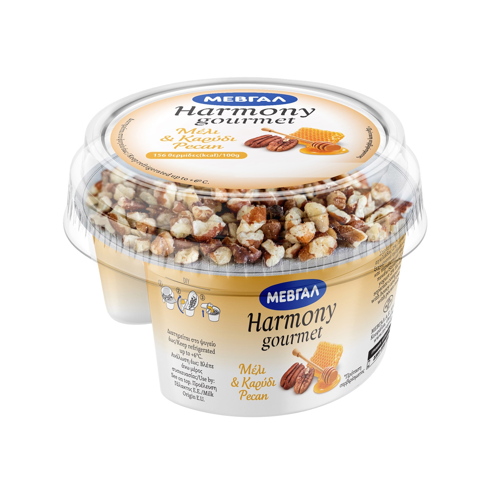 Επιδόρπιο Γιαουρτιού Μέλι και Καρύδια Pecan 160g